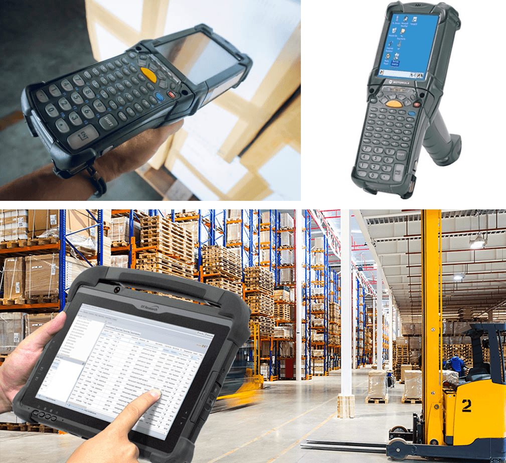 RF barcode scanner used by Food & Flavour Manufacturer warehouse operators