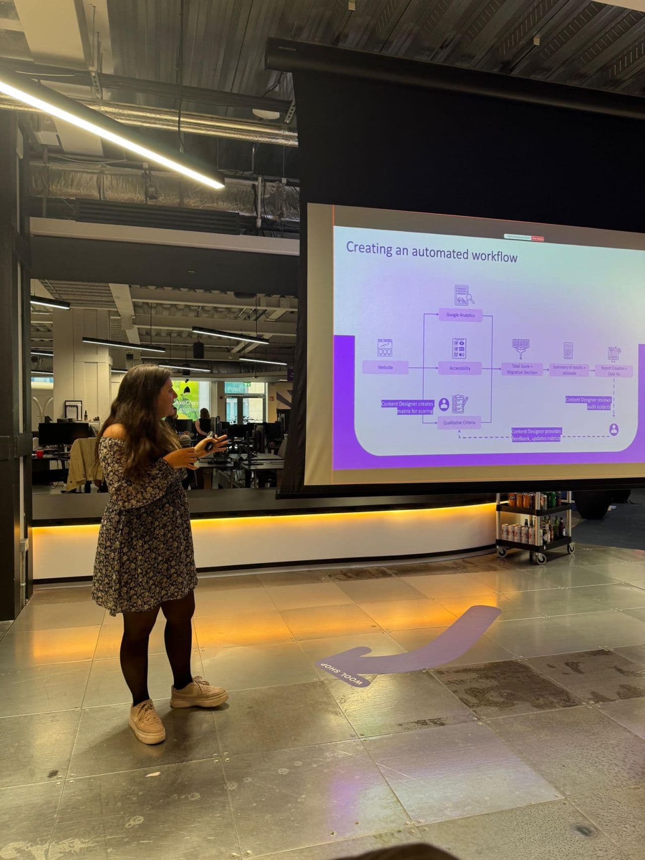 Presenting on automation workflows